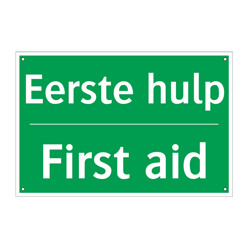 Eerste hulp - First aid & Eerste hulp - First aid & Eerste hulp - First aid