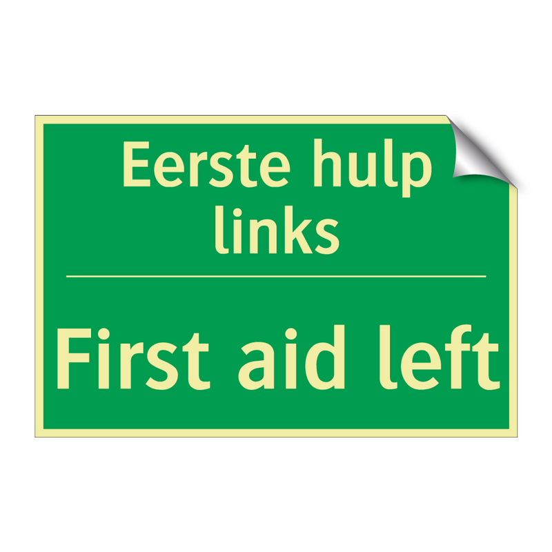 Eerste hulp links - First aid left & Eerste hulp links - First aid left