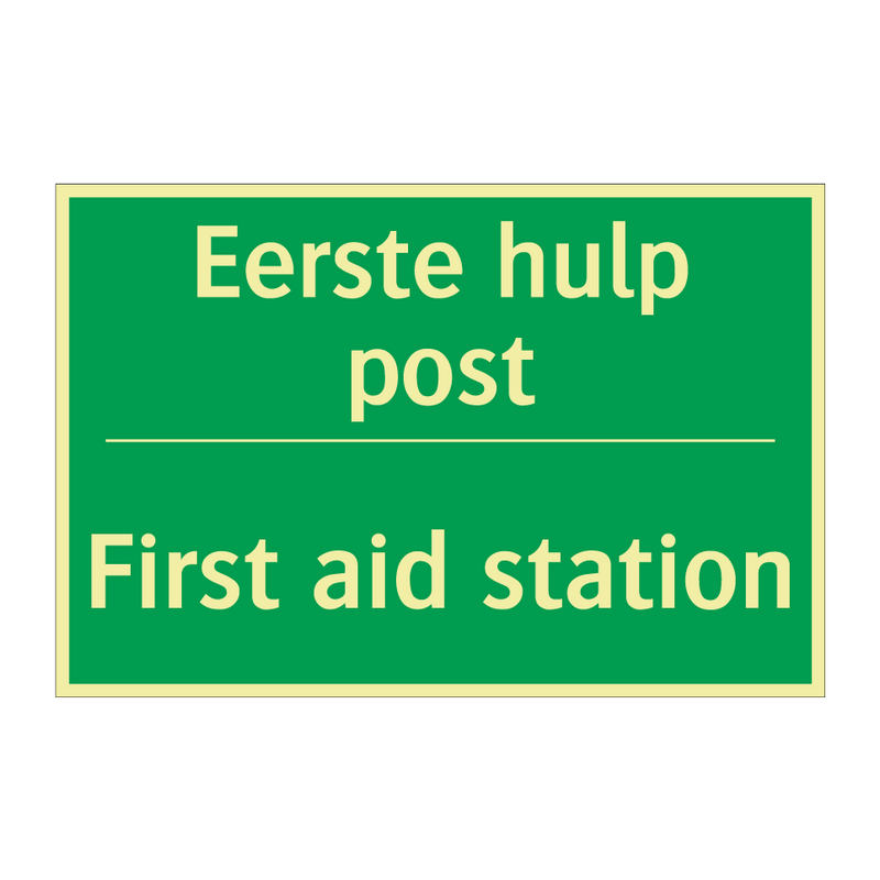 Eerste hulp post - First aid station & Eerste hulp post - First aid station