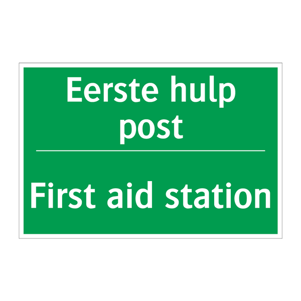 Eerste hulp post - First aid station & Eerste hulp post - First aid station