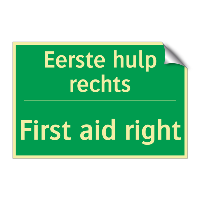 Eerste hulp rechts - First aid right & Eerste hulp rechts - First aid right