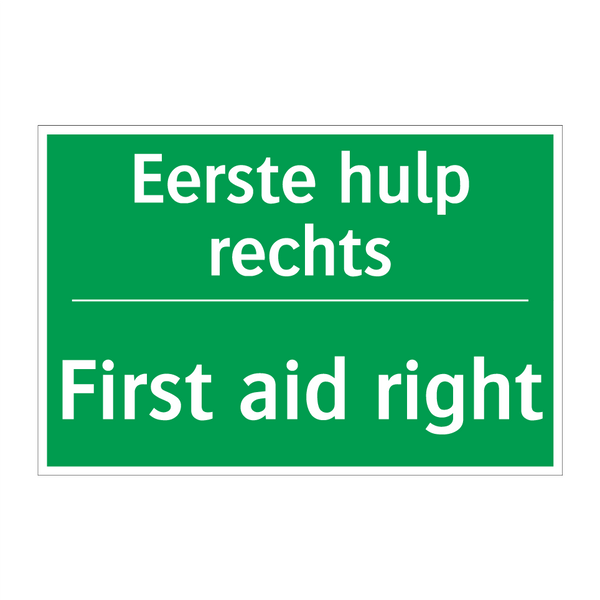 Eerste hulp rechts - First aid right & Eerste hulp rechts - First aid right