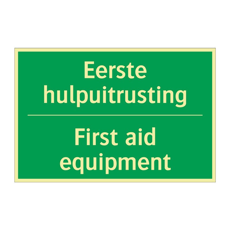 Eerste hulpuitrusting - First aid equipment & Eerste hulpuitrusting - First aid equipment