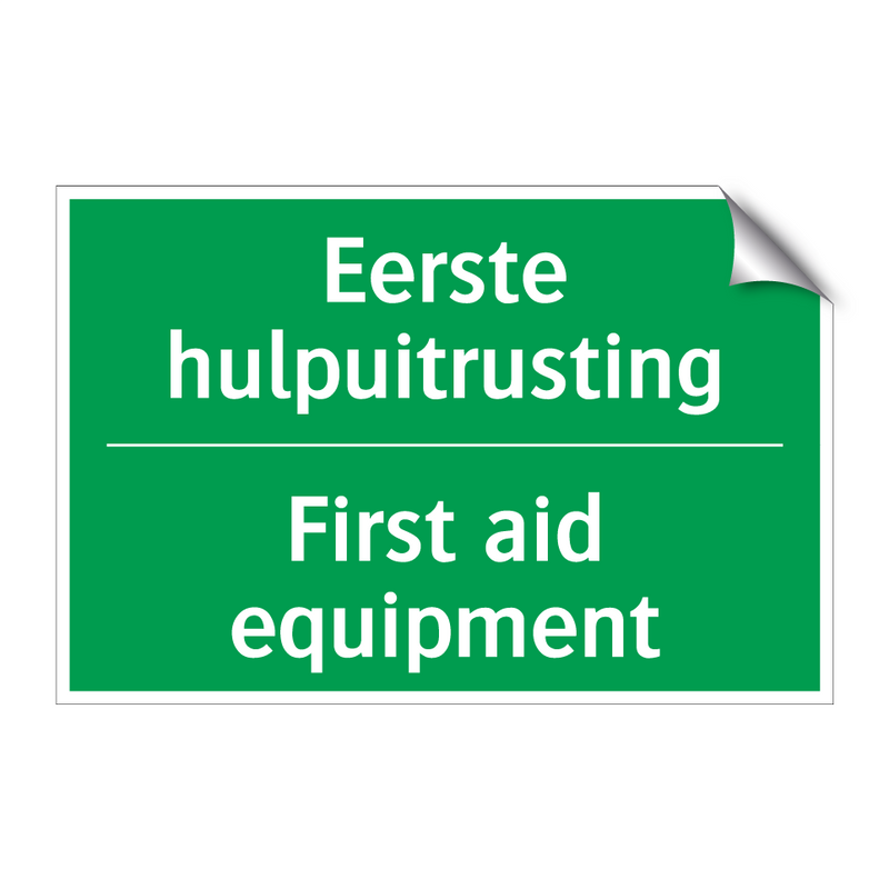 Eerste hulpuitrusting - First aid equipment & Eerste hulpuitrusting - First aid equipment