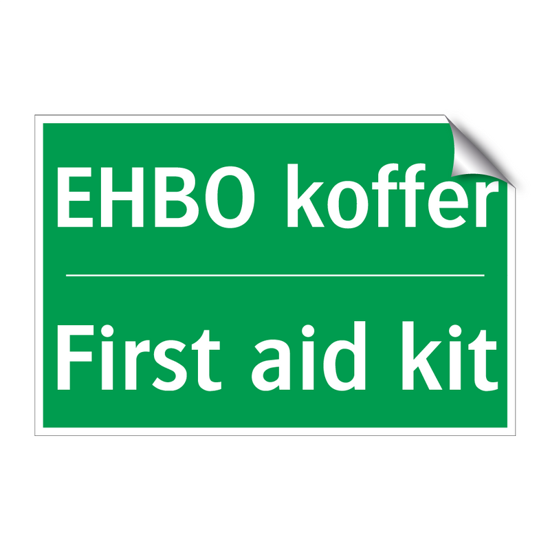 EHBO koffer - First aid kit & EHBO koffer - First aid kit & EHBO koffer - First aid kit