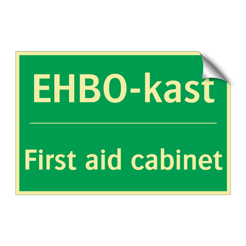 EHBO-kast - First aid cabinet & EHBO-kast - First aid cabinet & EHBO-kast - First aid cabinet