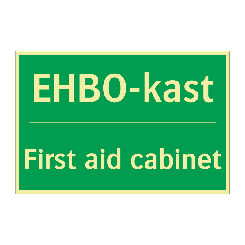 EHBO-kast - First aid cabinet & EHBO-kast - First aid cabinet & EHBO-kast - First aid cabinet