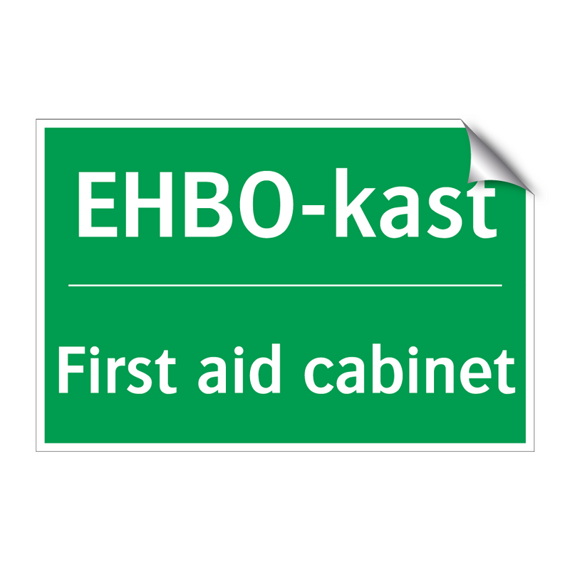 EHBO-kast - First aid cabinet & EHBO-kast - First aid cabinet & EHBO-kast - First aid cabinet