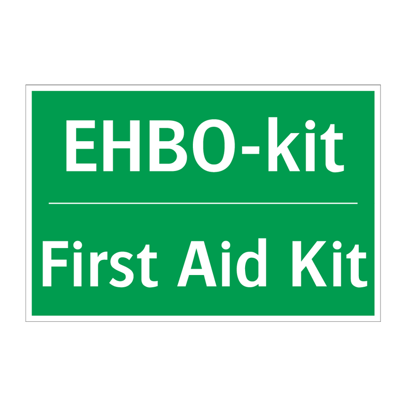 EHBO-kit - First Aid Kit & EHBO-kit - First Aid Kit & EHBO-kit - First Aid Kit