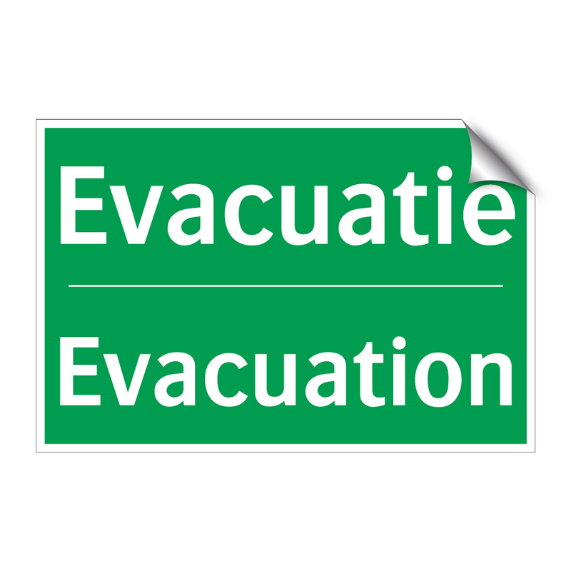 Evacuatie - Evacuation & Evacuatie - Evacuation & Evacuatie - Evacuation & Evacuatie - Evacuation