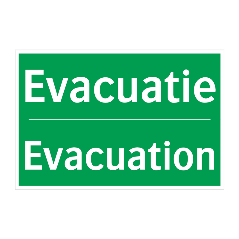 Evacuatie - Evacuation & Evacuatie - Evacuation & Evacuatie - Evacuation & Evacuatie - Evacuation