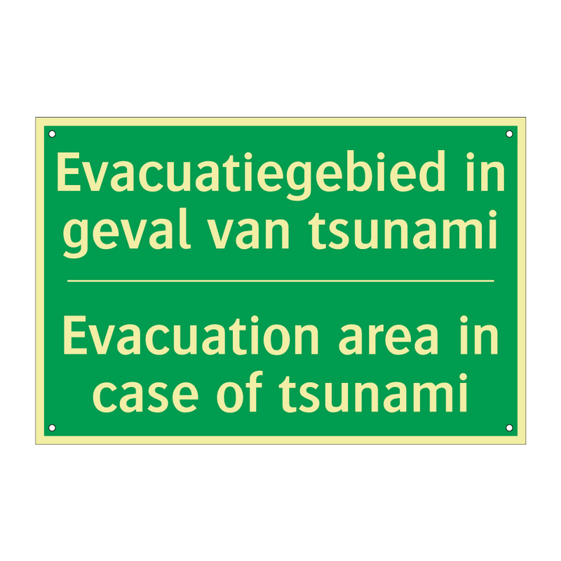 Evacuatiegebied in geval van tsunami /.../ - Evacuation area in case of /.../