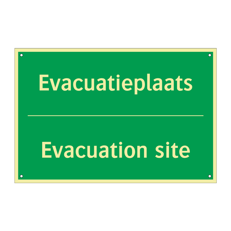 Evacuatieplaats - Evacuation site & Evacuatieplaats - Evacuation site