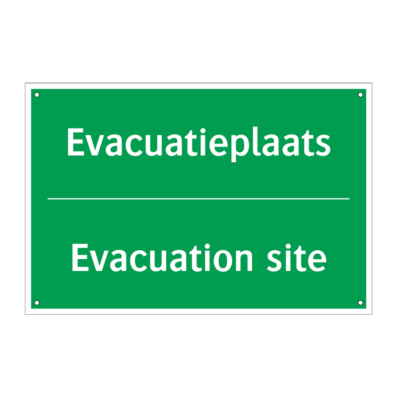 Evacuatieplaats - Evacuation site & Evacuatieplaats - Evacuation site