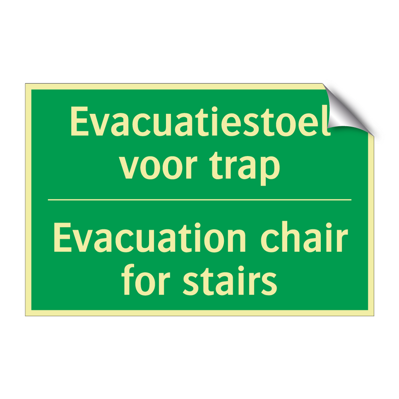 Evacuatiestoel voor trap - Evacuation chair for stairs /.../