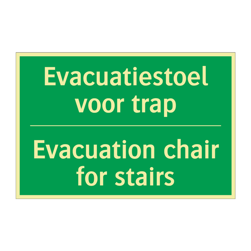 Evacuatiestoel voor trap - Evacuation chair for stairs /.../