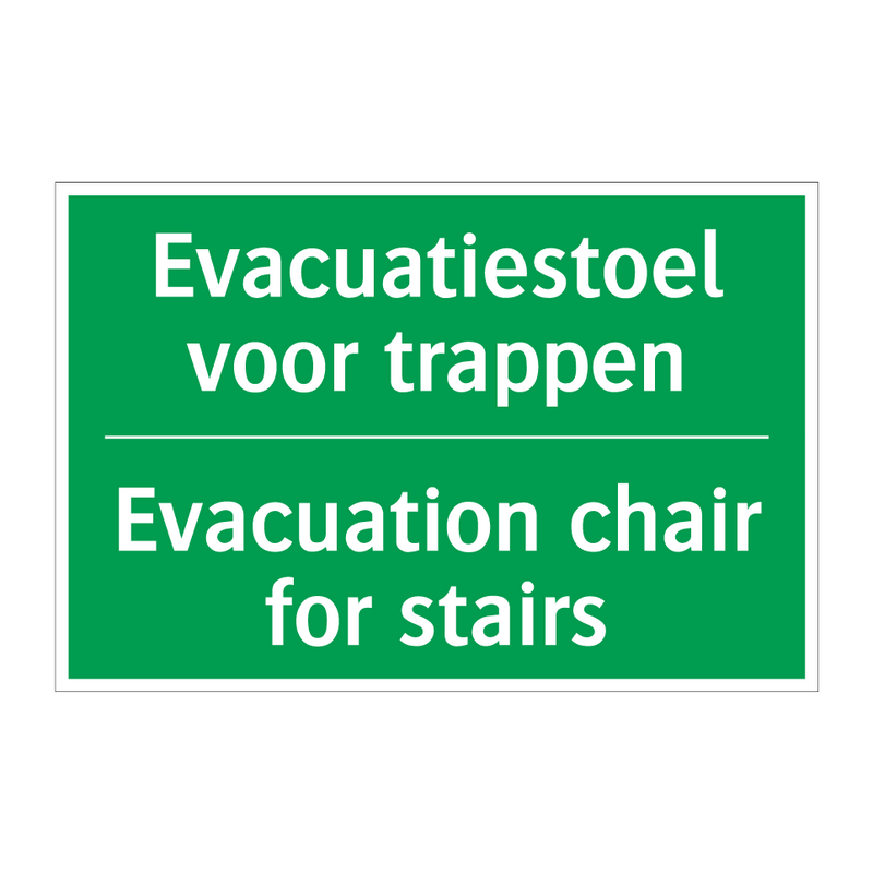 Evacuatiestoel voor trappen - Evacuation chair for stairs /.../