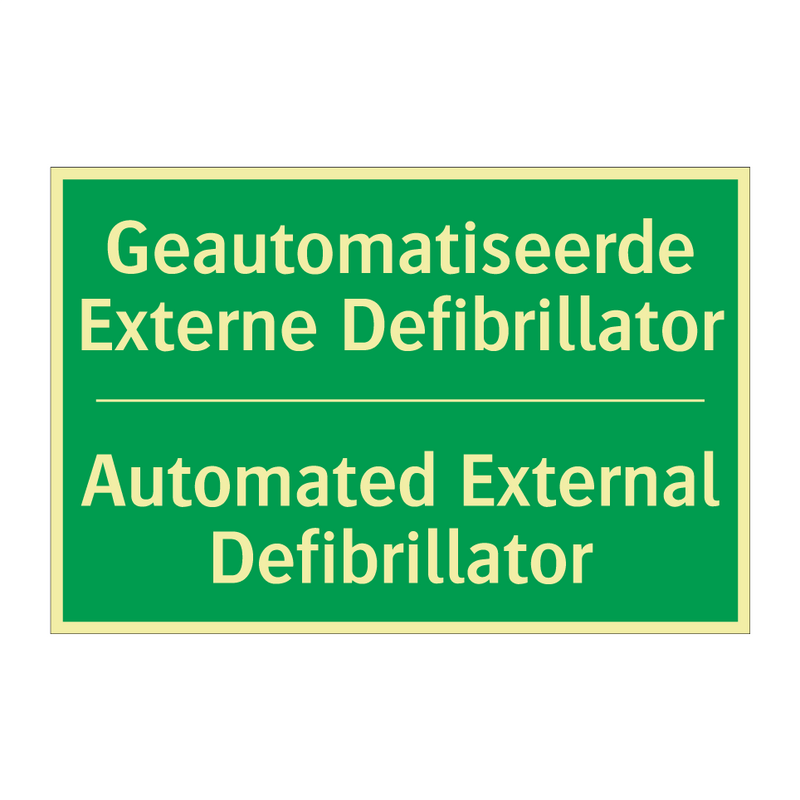 Geautomatiseerde Externe Defibrillator /.../ - Automated External Defibrillator /.../