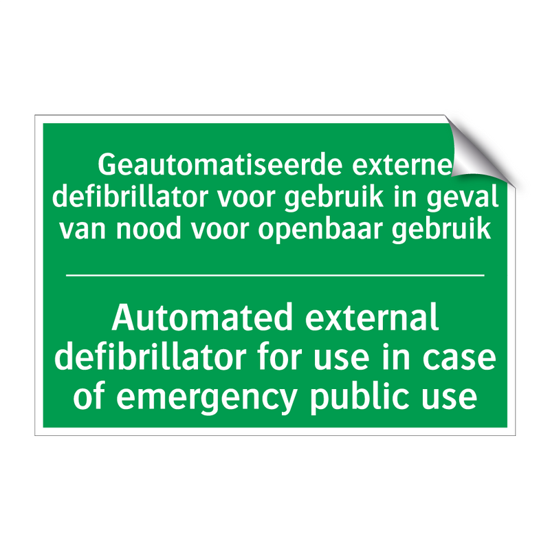 Geautomatiseerde externe defibrillator /.../ - Automated external defibrillator /.../