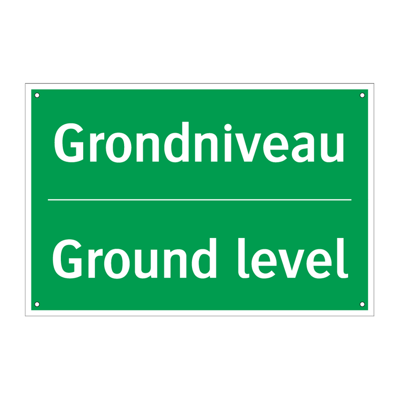 Grondniveau - Ground level & Grondniveau - Ground level & Grondniveau - Ground level