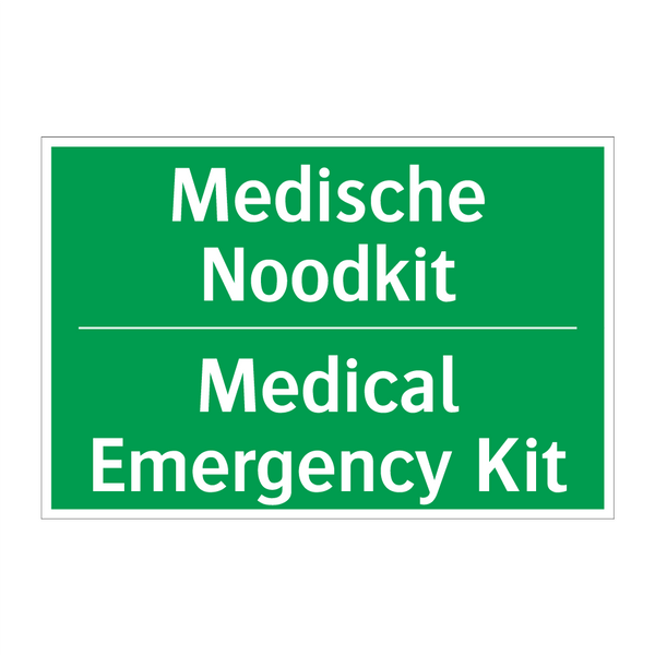 Medische Noodkit - Medical Emergency Kit & Medische Noodkit - Medical Emergency Kit