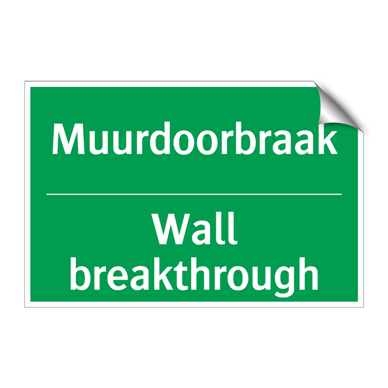 Muurdoorbraak - Wall breakthrough & Muurdoorbraak - Wall breakthrough