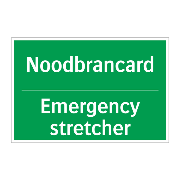 Noodbrancard - Emergency stretcher & Noodbrancard - Emergency stretcher