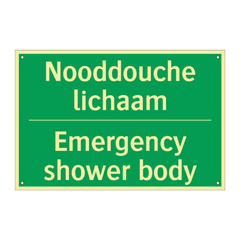 Nooddouche lichaam - Emergency shower body & Nooddouche lichaam - Emergency shower body