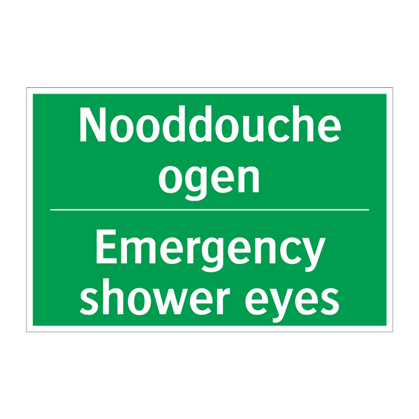 Nooddouche ogen - Emergency shower eyes & Nooddouche ogen - Emergency shower eyes