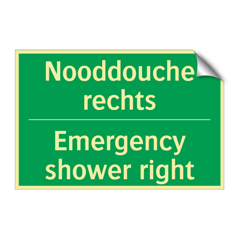 Nooddouche rechts - Emergency shower right & Nooddouche rechts - Emergency shower right