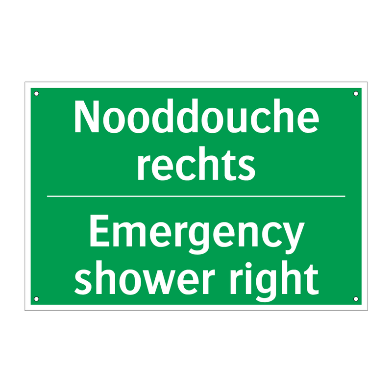 Nooddouche rechts - Emergency shower right & Nooddouche rechts - Emergency shower right