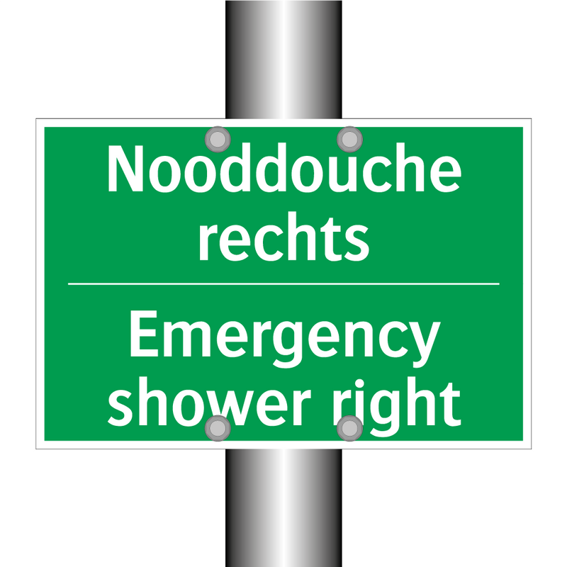 Nooddouche rechts - Emergency shower right & Nooddouche rechts - Emergency shower right