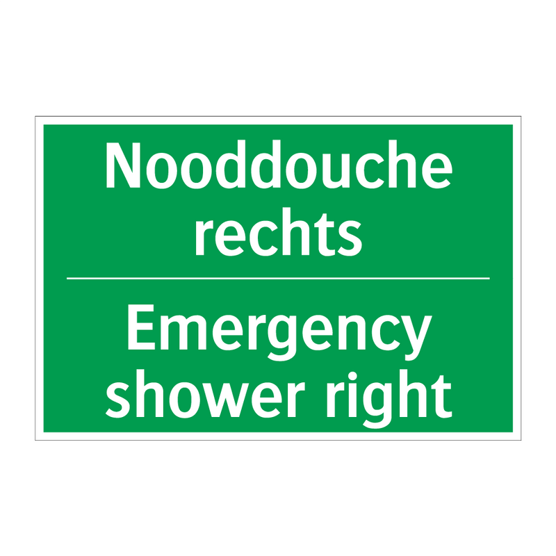 Nooddouche rechts - Emergency shower right & Nooddouche rechts - Emergency shower right