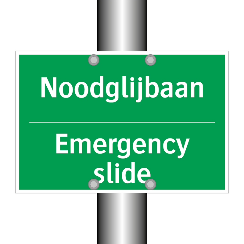 Noodglijbaan - Emergency slide & Noodglijbaan - Emergency slide & Noodglijbaan - Emergency slide