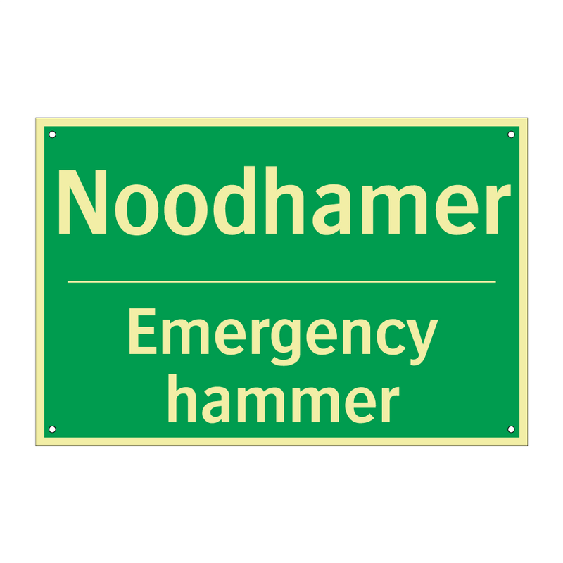 Noodhamer - Emergency hammer & Noodhamer - Emergency hammer & Noodhamer - Emergency hammer