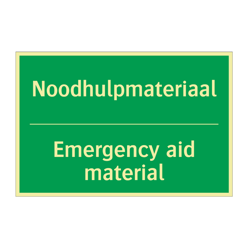 Noodhulpmateriaal - Emergency aid material & Noodhulpmateriaal - Emergency aid material