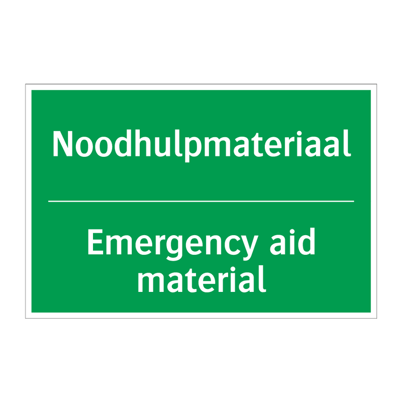 Noodhulpmateriaal - Emergency aid material & Noodhulpmateriaal - Emergency aid material