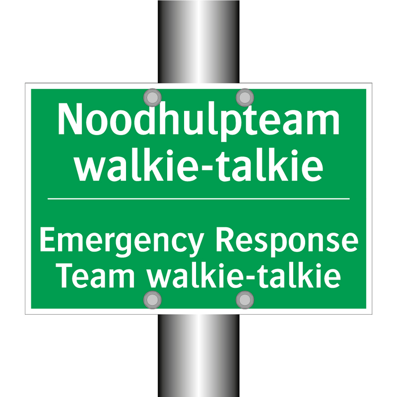 Noodhulpteam walkie-talkie - Emergency Response Team walkie-talkie /.../