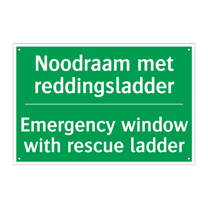 Noodraam met reddingsladder - Emergency window with rescue /.../