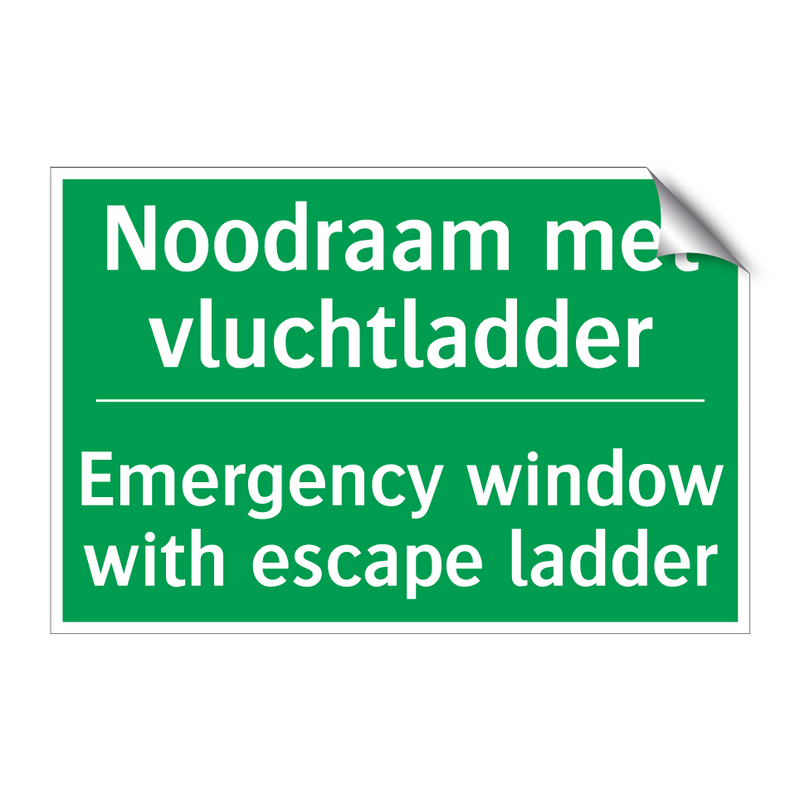 Noodraam met vluchtladder - Emergency window with escape /.../