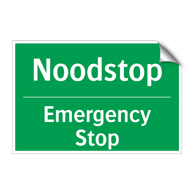 Noodstop - Emergency Stop & Noodstop - Emergency Stop & Noodstop - Emergency Stop