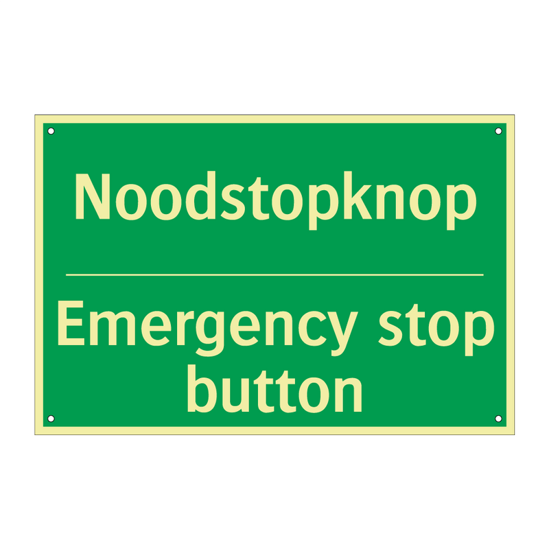 Noodstopknop - Emergency stop button & Noodstopknop - Emergency stop button