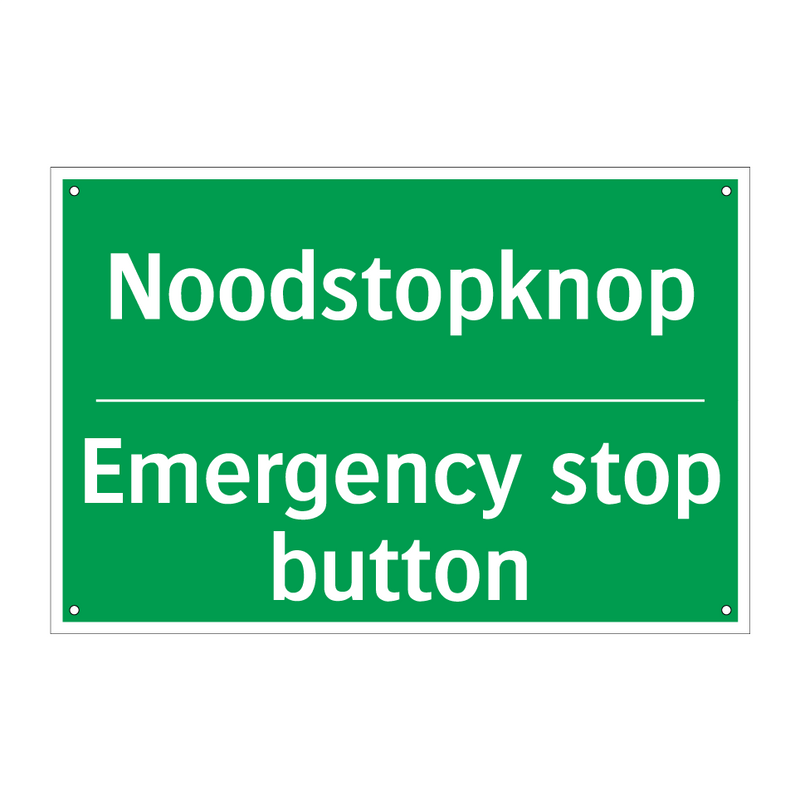 Noodstopknop - Emergency stop button & Noodstopknop - Emergency stop button