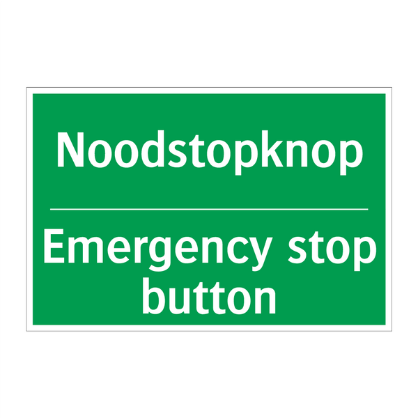 Noodstopknop - Emergency stop button & Noodstopknop - Emergency stop button