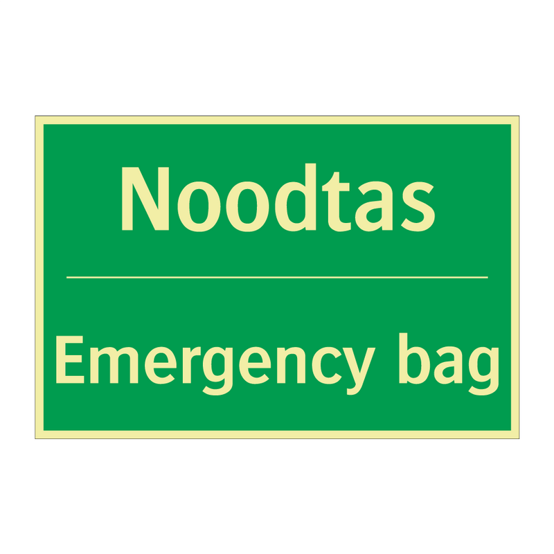 Noodtas - Emergency bag & Noodtas - Emergency bag & Noodtas - Emergency bag