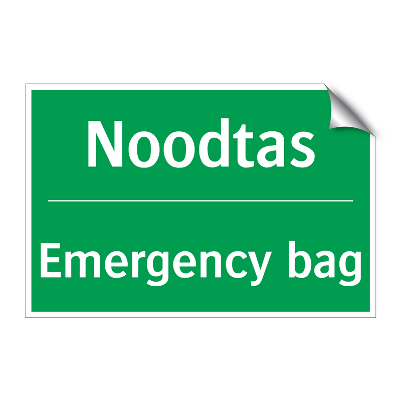 Noodtas - Emergency bag & Noodtas - Emergency bag & Noodtas - Emergency bag