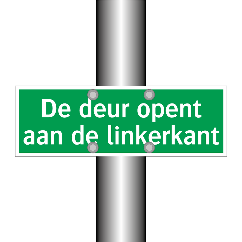 De deur opent aan de linkerkant