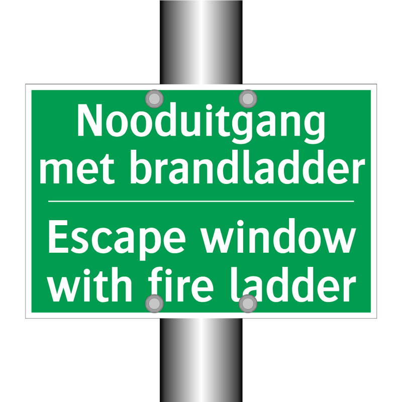 Nooduitgang met brandladder - Escape window with fire ladder /.../