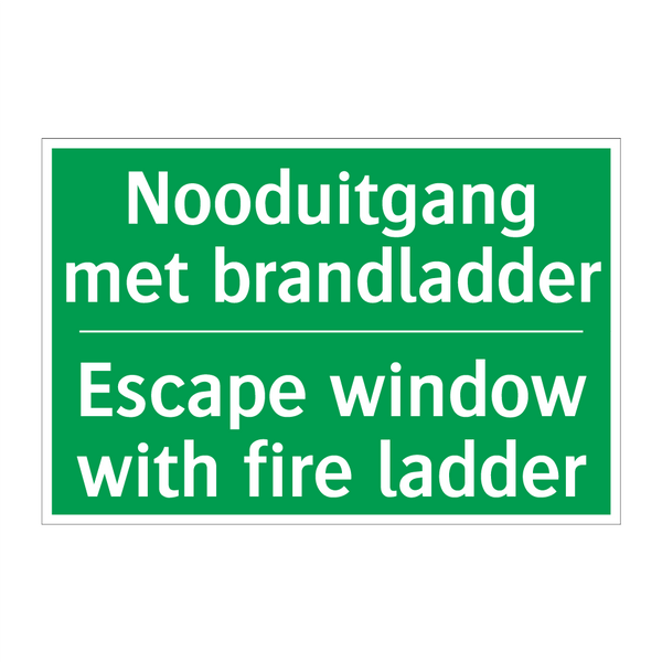 Nooduitgang met brandladder - Escape window with fire ladder /.../