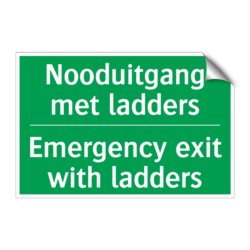 Nooduitgang met ladders - Emergency exit with ladders /.../